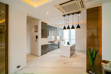 Living Room in 3 BHK Apartment at Nahar Barberry Bryony, Chandivali – for Sale