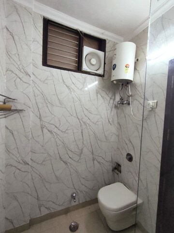 Bathroom in 3 BHK Builder Floor at Prashant Vihar – for Rent