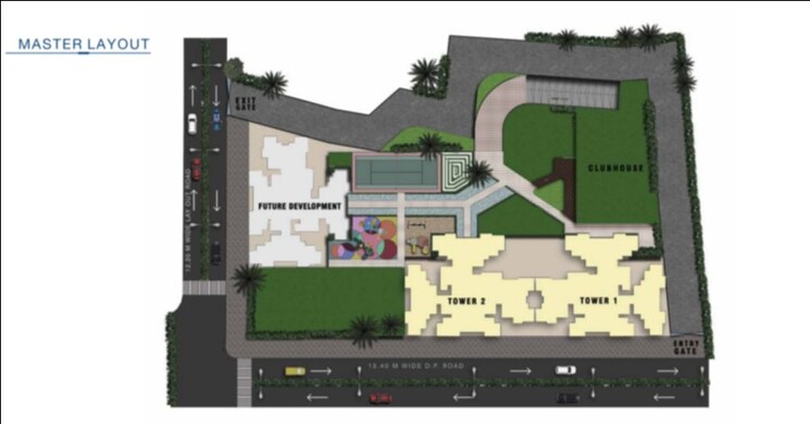 Master Plan, origin-rock-highland 2 Bedroom 675 Sq.Ft. Apartment In Kandivali West Mumbai 8986712