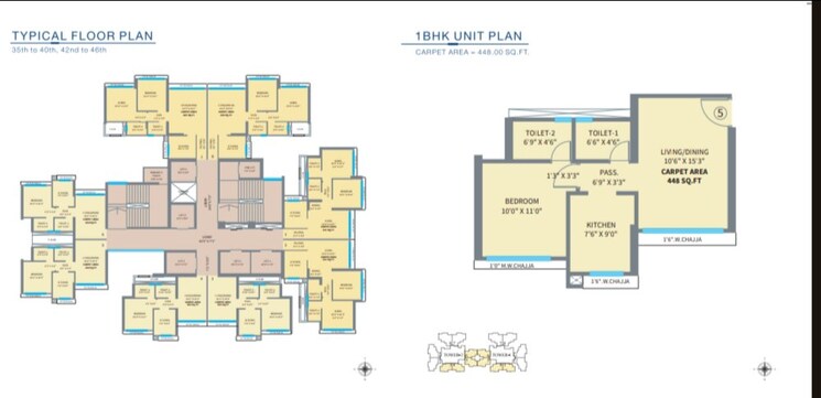 Floor Plan, origin-rock-highland 2 Bedroom 675 Sq.Ft. Apartment In Kandivali West Mumbai 8986712