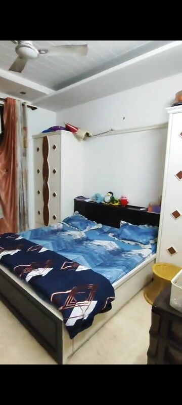 Bedroom in 3 BHK Builder Floor at Kohat Enclave – for Rent