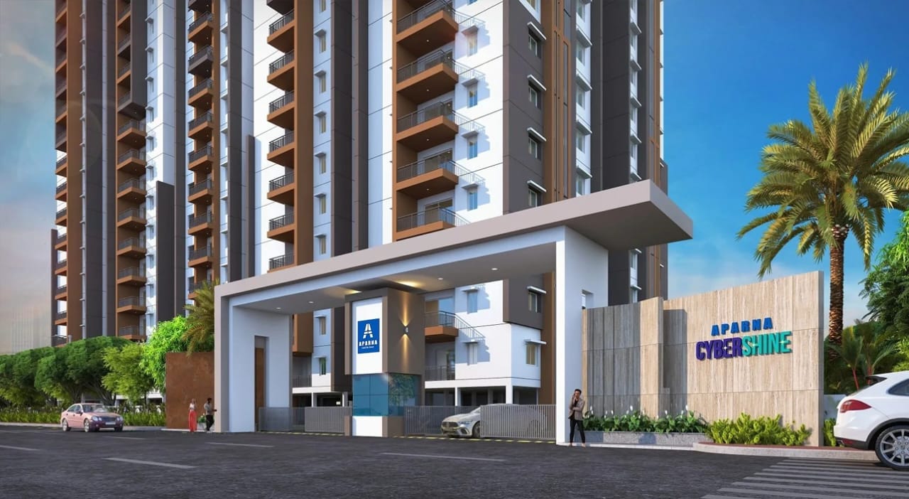 2 BHK + Pooja Room Apartment For Sale in Aparna Cyber Shine