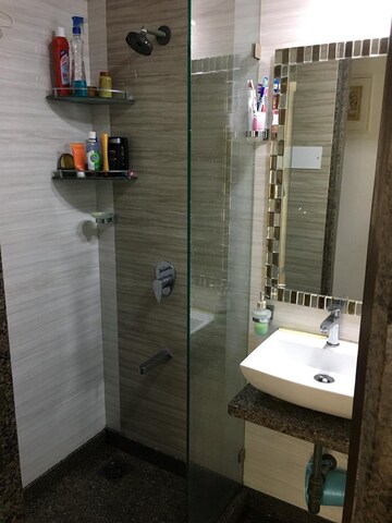 Bathroom in 2 BHK Apartment at Ajmera Beverly Hills and Royal Empire, Andheri West – for Rent