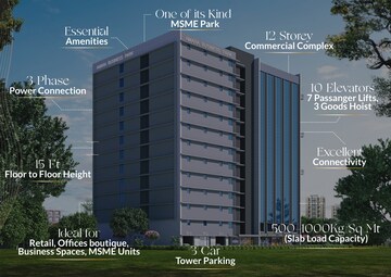  Warehouse – Exterior View View at Amara Business Park, Ghansoli - for Sale