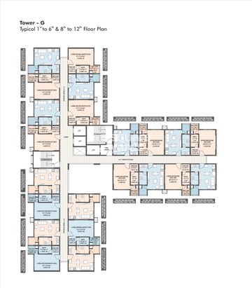 Floor Plan in Studio Apartment at Geras World of Joy L, Kharadi – for Sale