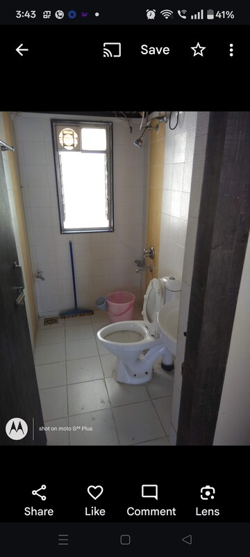 Bathroom in 2 BHK Apartment at Mirchandani Palms, Rahatani – for Rent