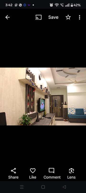 Bedroom in 2 BHK Apartment at Mirchandani Palms, Rahatani – for Rent