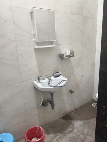 Bathroom in 1 BHK Apartment at Rubberwala Nebula, Bhuleshwar – for Rent