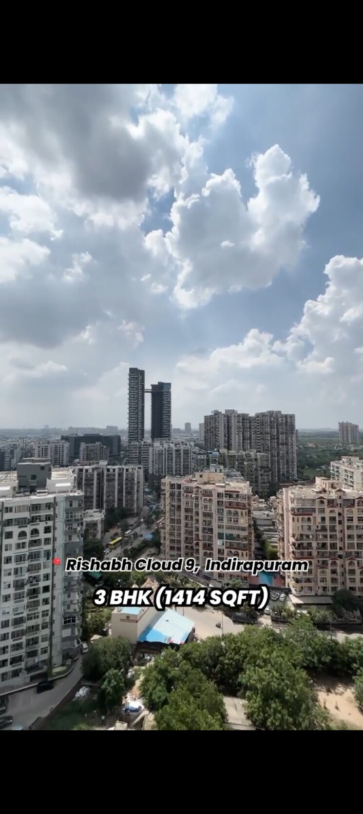 Exterior View, rishabh-iris-tower 3 Bedroom 1414 Sq.Ft. Apartment In Ahinsa Khand 2 Ghaziabad 8987441