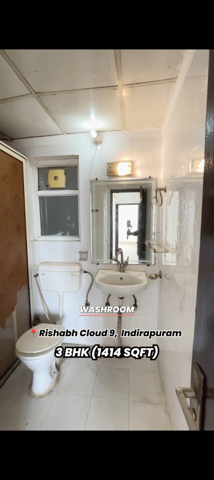 Bathroom, rishabh-iris-tower 3 Bedroom 1414 Sq.Ft. Apartment In Ahinsa Khand 2 Ghaziabad 8987441