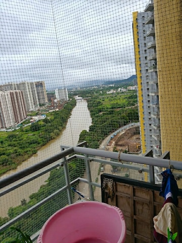 Balcony in 3 BHK Builder Floor at Paranjape Blue Ridge, Hinjewadi – for Rent