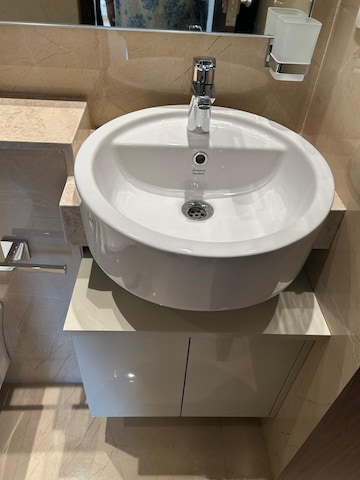 Bathroom in 3 BHK Apartment at Hiranandani Highland, Powai – for Rent