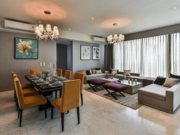Living Room in 3 BHK Apartment at Lodha The World Towers World One Tier 2, Worli – for Rent