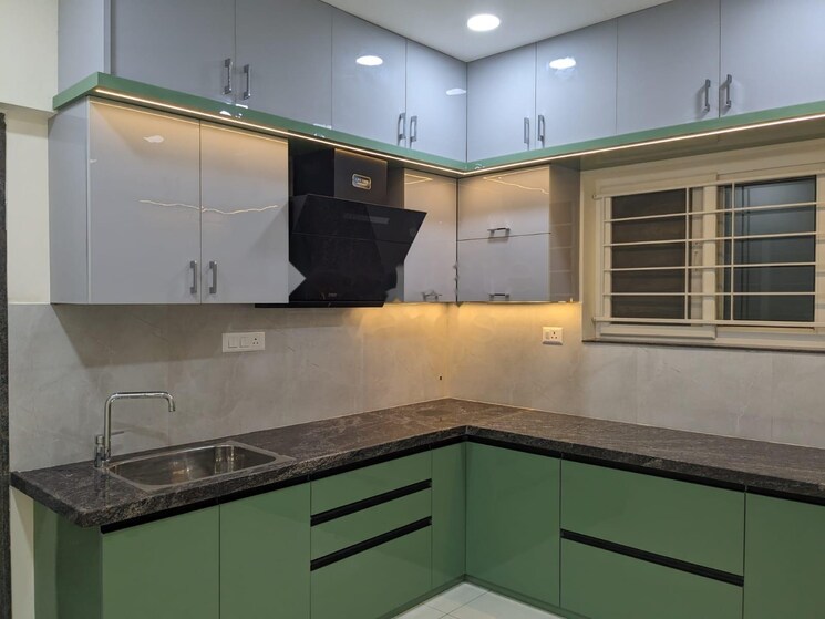 Kitchen, hallmark-skyrena 3 Bedroom 1451 Sq.Ft. Apartment In Narsingi Hyderabad 8987637