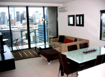 Living Room in 4 BHK Apartment at Virbhadra – for Rent