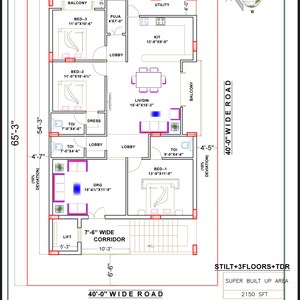 3 BHK Builder Floor For Sale in Saidabad