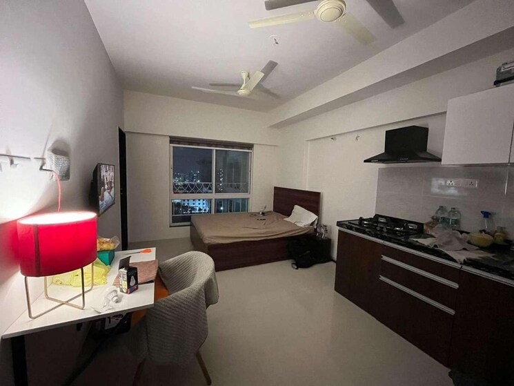 Living Room, geras-world-of-joy-l Studio 270 Sq.Ft. Apartment In Kharadi Pune 8987147