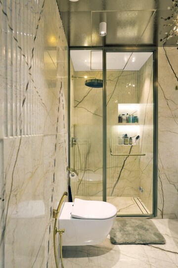 Bathroom in 3 BHK Apartment at Lodha The World Towers World One Tier 2, Worli – for Rent