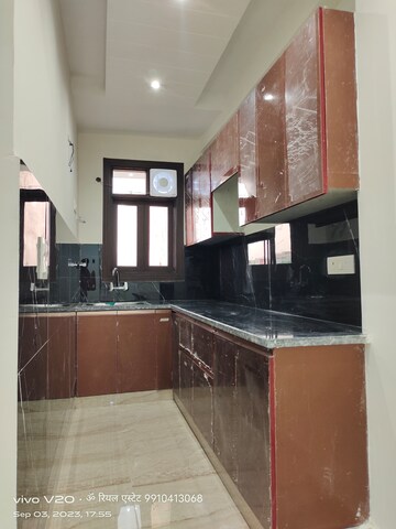 Kitchen in 2 BHK Builder Floor at Palm Residency Chhatarpur, Chattarpur – for Rent