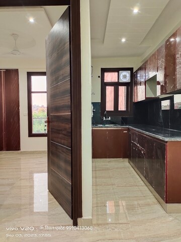 Kitchen in 2 BHK Builder Floor at Palm Residency Chhatarpur, Chattarpur – for Rent