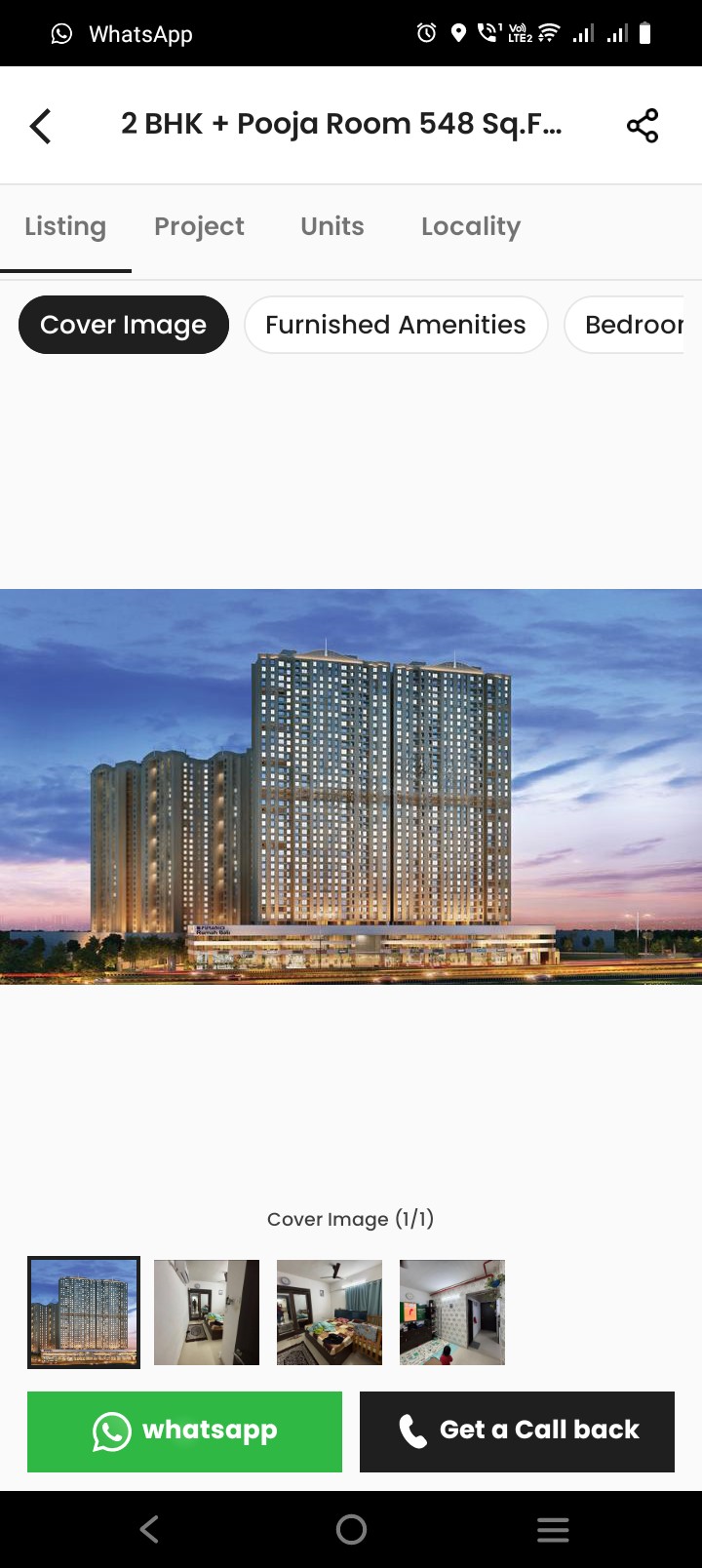 1 BHK Apartment For Sale in Puranik Rumah Bali