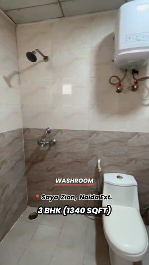 Bathroom in 3 BHK Apartment at Saya Zion, Sector 4 Greater Noida – for Sale