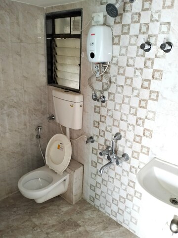 Bathroom in 1 BHK Apartment at Bhoomi Acropolis, Virar West – for Rent