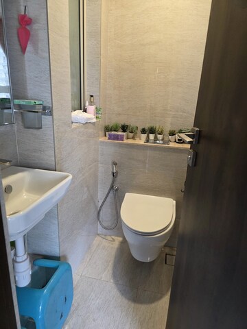 Bathroom in 1 BHK Apartment at Hiranandani Regent Hill, Powai – for Rent