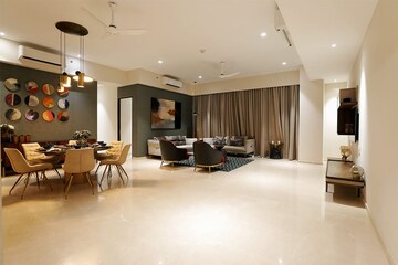 Living Room in 4 BHK Apartment at Oberoi Skyz, Worli – for Rent