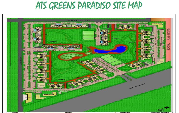 Master Plan, ats-paradiso 3 Bedroom 1600 Sq.Ft. Apartment In Chi Iv Greater Noida Greater Noida 8988515