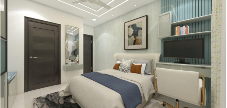 Bedroom, prestige-beverly-hills 3 Bedroom 2124 Sq.Ft. Apartment In Kokapet Hyderabad 8988561