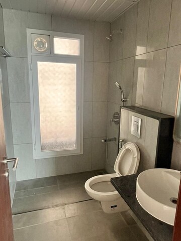 Bathroom in 3 BHK Apartment at L&T Raintree Boulevard, Hebbal – for Rent