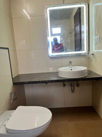 Bathroom in 3 BHK Apartment at L&T Raintree Boulevard, Hebbal – for Rent
