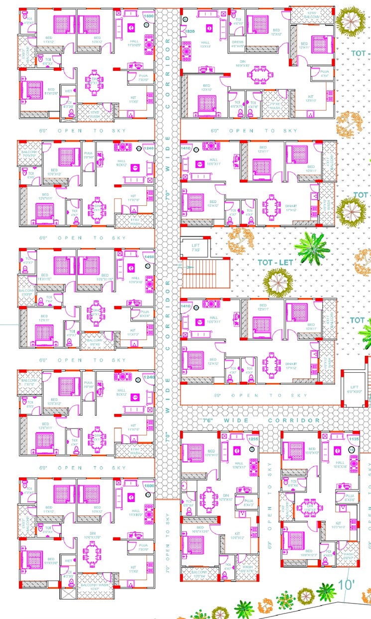 Master Plan, gajularamaram 2 Bedroom 1195 Sq.Ft. Apartment In Gajularamaram Hyderabad 8988925