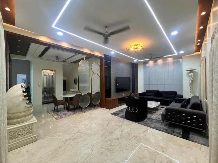 Living Room, green-tech 4 Bedroom 3392 Sq.Ft. Villa In Beeramguda Hyderabad 8989026