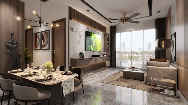 Living Room, adani-linkbay-residences 2 Bedroom 823 Sq.Ft. Apartment In Andheri West Mumbai 8989060
