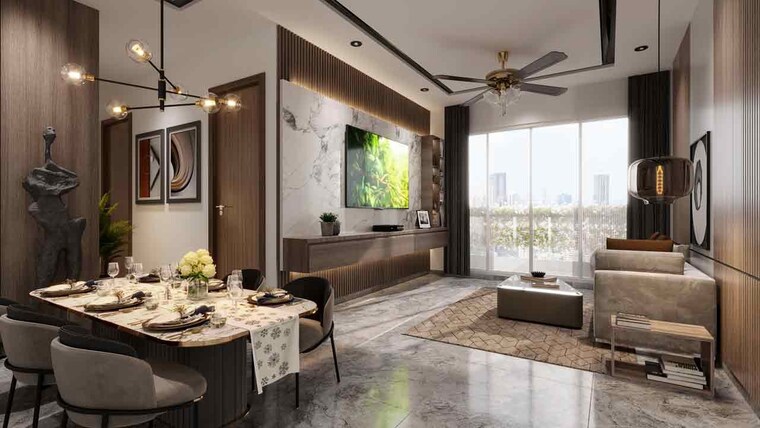 Living Room, adani-linkbay-residences 2 Bedroom 823 Sq.Ft. Apartment In Andheri West Mumbai 8989060