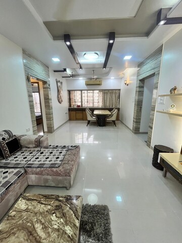 Living Room in 3 BHK Apartment at Raheja Tipco Heights, Malad East – for Rent