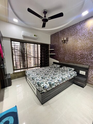 Bedroom in 3 BHK Apartment at Raheja Tipco Heights, Malad East – for Rent