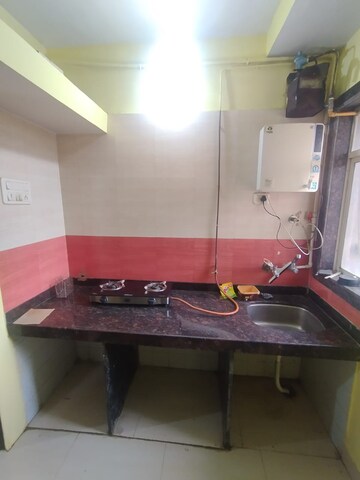 Kitchen in 1 BHK Apartment at Sanghvi Hills, Ghodbunder Road – for Rent