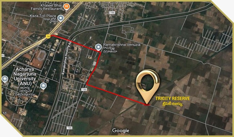 Map Location, kaza  175 Sq.Yd. Plot In Kaza Guntur 8977265