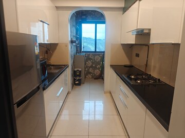 Kitchen in 3 BHK Apartment at Shapoorji Pallonji Vicinia, Powai – for Rent