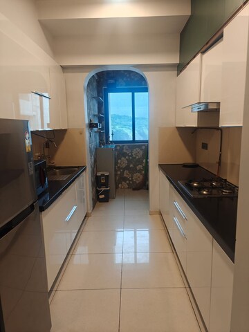 Kitchen in 3 BHK Apartment at Shapoorji Pallonji Vicinia, Powai – for Rent
