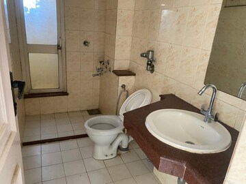Bathroom in 3 BHK Apartment at Hiranandani Gardens Valencia, Powai – for Rent