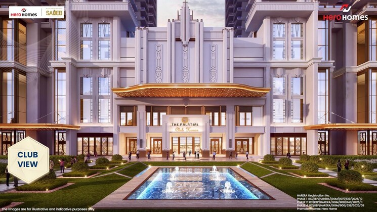 Nearby, hero-homes-palatial 3 Bedroom 2800 Sq.Ft. Apartment In Sector 104 Gurgaon 8989624