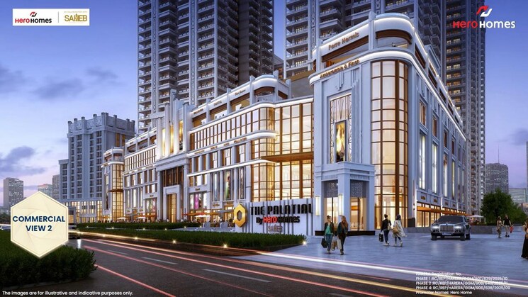 Exterior View, hero-homes-palatial 3 Bedroom 2800 Sq.Ft. Apartment In Sector 104 Gurgaon 8989624