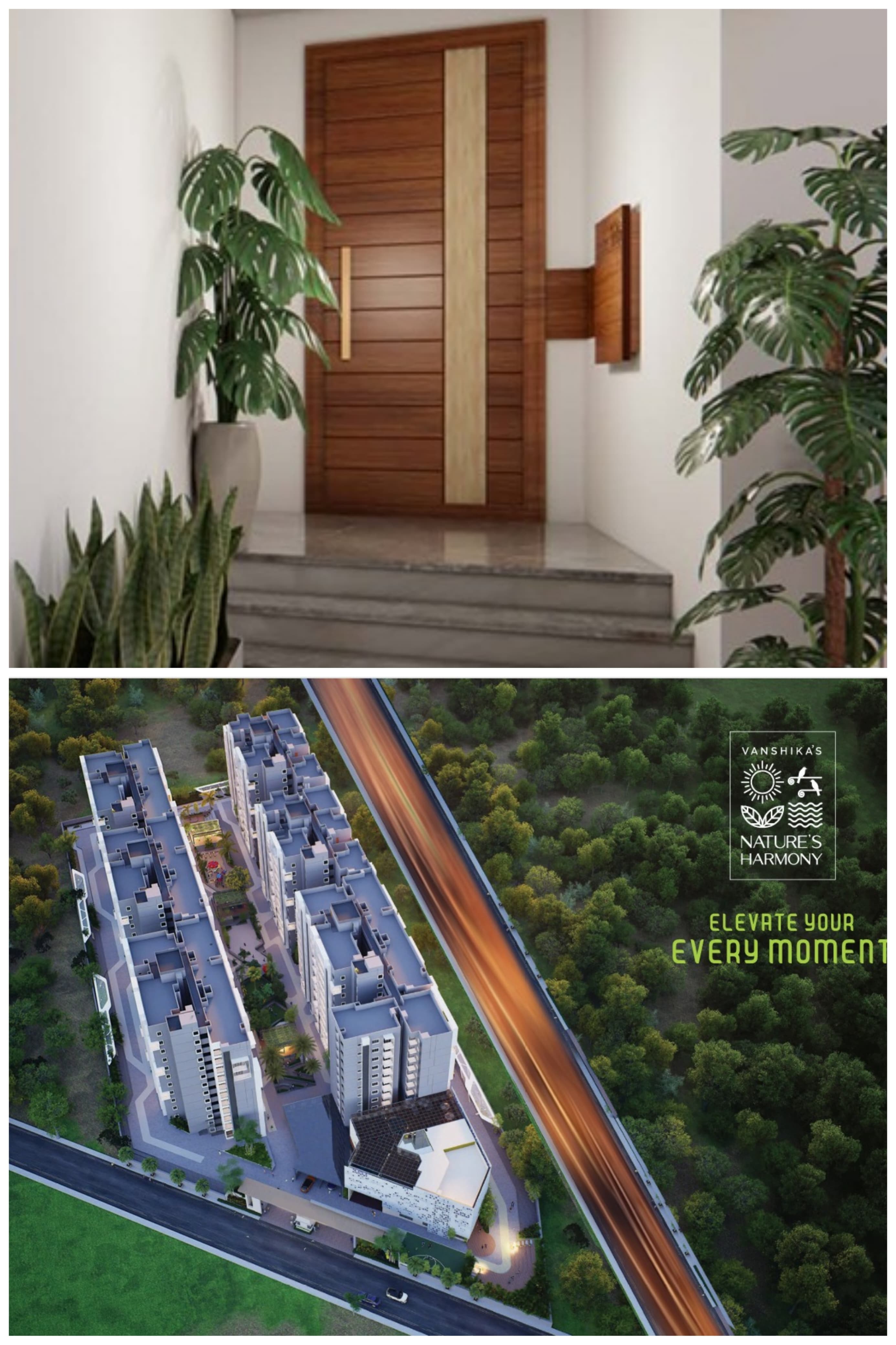 3 BHK + Pooja Room 2011 Sq.Ft. Apartment in Vanshika Natures Harmony