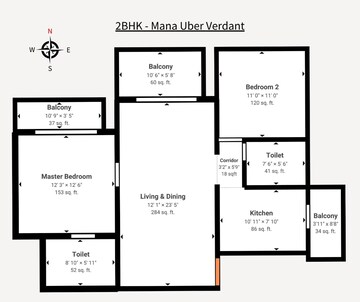 2 BHK Apartment For Sale in Mana Uber Verdant, Sarjapur Road