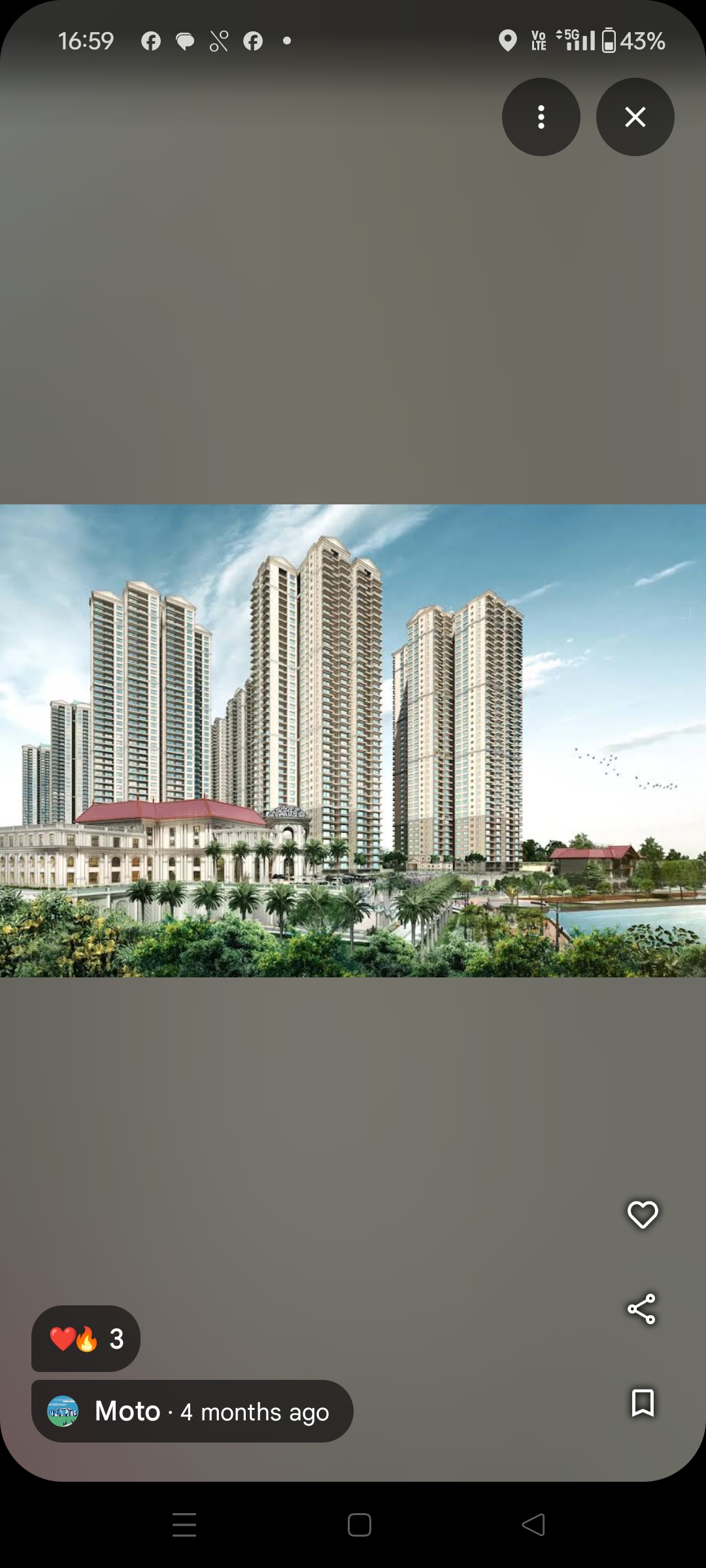 3 BHK + Study Room Apartment For Sale in The Prestige City Bellagio