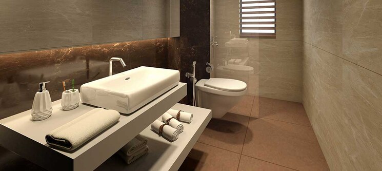 Bathroom, siddha-sky 3 Bedroom 831 Sq.Ft. Apartment In Wadala Mumbai 8990473